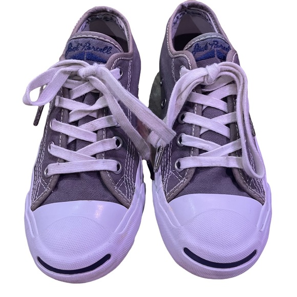 Converse Jack Purcell Grey Canvas Woman’s Sneaker Size 5 - Mens 3.5 - Picture 2 of 12